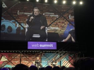 Rankin on stage at Web Summit 2019 in Lisbon